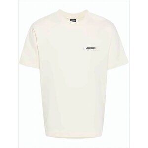 JACQUEMUS Relaxed-Fit Crew Neck Jacquemus T-Shirt With Rectangular Patch